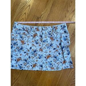 Gap Women's Size 18 Floral Denim Mini Skirt